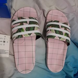 Adidas adilette pink slides